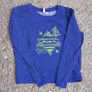 Blue divided good vibes swestshirt